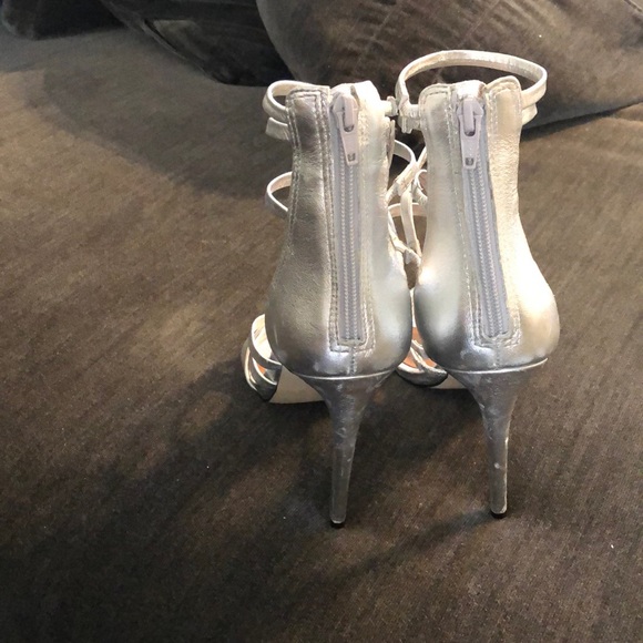 Silver Steven Madden Heels - Picture 4 of 4